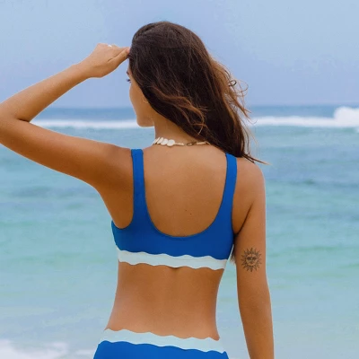 Women's Scoop Bralette Banded Bikini Top - Cupshe - Image 2