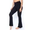 90 Degree By Reflex Womens Wonderlink Madison High Elastic Free Crossover Waist Flare Leg Pant