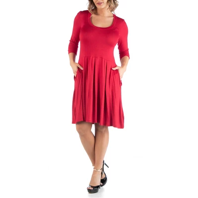 Fit And Flare Plus Size Dress - Image 13