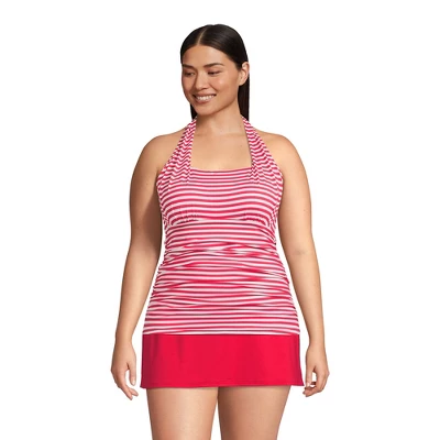 Lands' End Women's Chlorine Resistant Square Neck Halter Tankini Swimsuit Top - Image 6