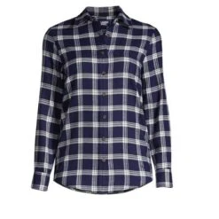 Lands' End Women's Flannel Shirt