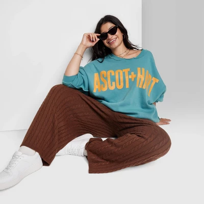 Women's Ascot + Hart Graphic Pullover Sweatshirt - Blue - Image 6