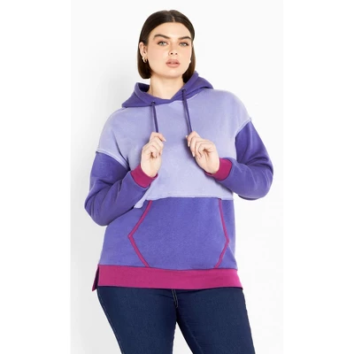 Women's Plus Size Tahlia Hoodie - Purple | AVENUE LEISURE - Image 7