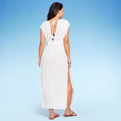 Women's Side-Slit Maxi Cover Up Dress - Kona Sol™