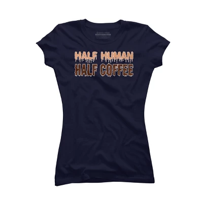 Junior's Design By Humans Funny Halloween Costume For Coffee Addicts By TeeShirtMadness T-Shirt - Image 5