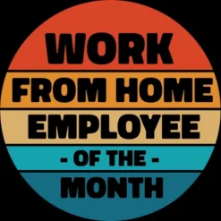 Junior's Design By Humans Home Office - Employee Of The Month By RandomDudeArt T-Shirt