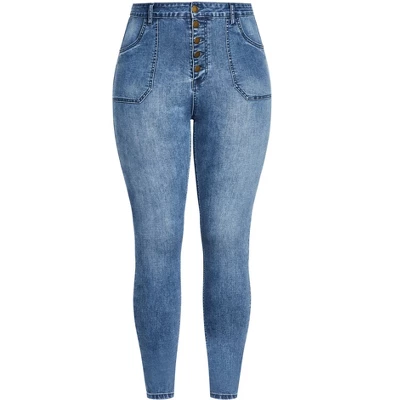 Women's Plus Size Harley Strut It Out Jean - Light Wash | CITY CHIC - Image 2