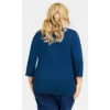 Women's Plus Size Dream Big Sleep Top - Navy | AVENUE