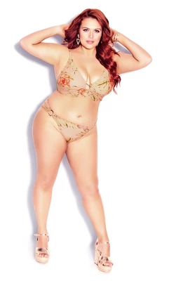 Women's Plus Size Amara Bikini Pant - Coral | CCX - Image 3