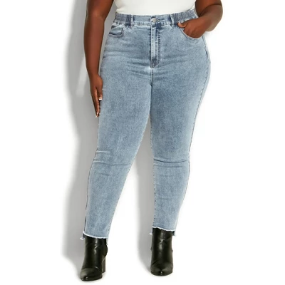 Women's Plus Size So Comfy Ankle Jean - Ltws | AVENUE - Image 8