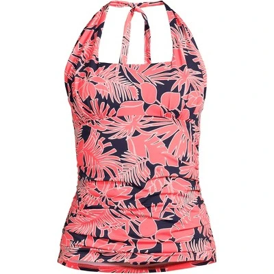 Lands' End Women's Chlorine Resistant Square Neck Halter Tankini Swimsuit Top - Image 8