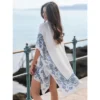 Shiraleah Blue And White Floral Cover Up