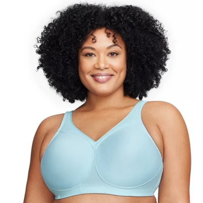 Glamorise Womens MagicLift Seamless Sports Wirefree Bra 1006 Frosted Aqua - Image 5