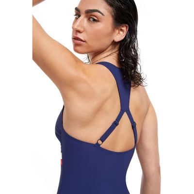 Profile By Gottex Olympic Dream Zip Front Racerback One Piece - Image 2