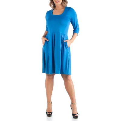 Fit And Flare Plus Size Dress - Image 5