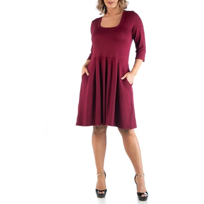 Fit And Flare Plus Size Dress - Image 16