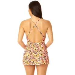 Anne Cole - Women's Swim Dress With Skirted Bottom