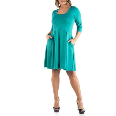 Fit And Flare Plus Size Dress - Image 8