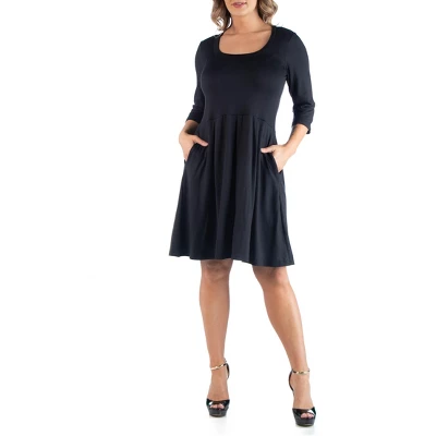 Fit And Flare Plus Size Dress - Image 4