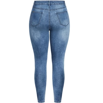 Women's Plus Size Harley Strut It Out Jean - Light Wash | CITY CHIC - Image 3