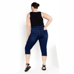 Women's Plus Size DENIM PO CROP JEGGING | AVENUE