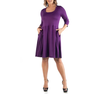 Fit And Flare Plus Size Dress - Image 12