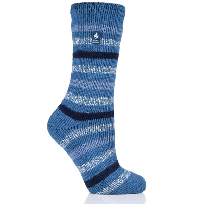 Women's Rosebud Multi Twist Stripe Crew Socks - Image 5