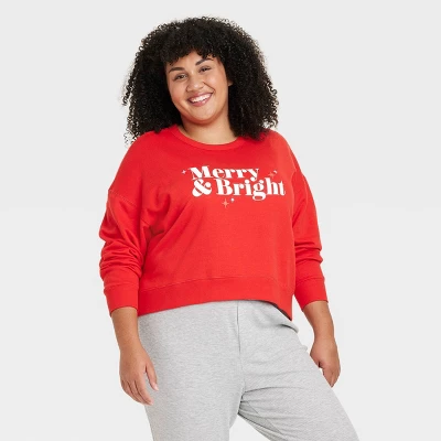 Women's Merry & Bright Matching Family Sweatshirt - Wondershop™ Red - Image 4