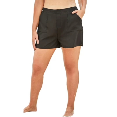 Swimsuits For All Women’s Plus Size Cargo Swim Short - Image 4