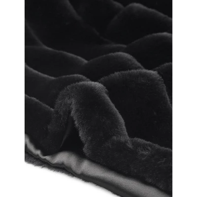 Agnes Orinda Women's Plus Size Fluffy Jacket Open Front Cropped Faux Fur Winter Jackets - Image 4