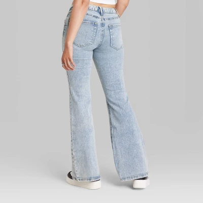Women's High-Rise Flare Jeans - Wild Fable™ Light Wash - Image 2