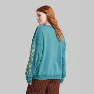 Women's Ascot + Hart Graphic Pullover Sweatshirt - Blue - Image 2