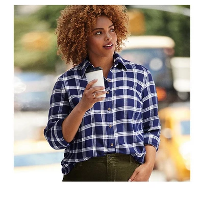 Lands' End Women's Flannel Shirt - Image 2