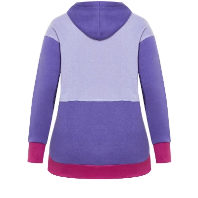 Women's Plus Size Tahlia Hoodie - Purple | AVENUE LEISURE - Image 6