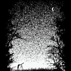 Women's Design By Humans Pixel Space By Daletheskater Racerback Tank Top