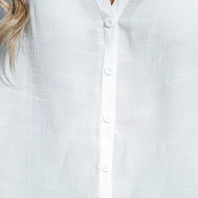 Women's Button-Front Cover Up Shirt - Cupshe - Image 5