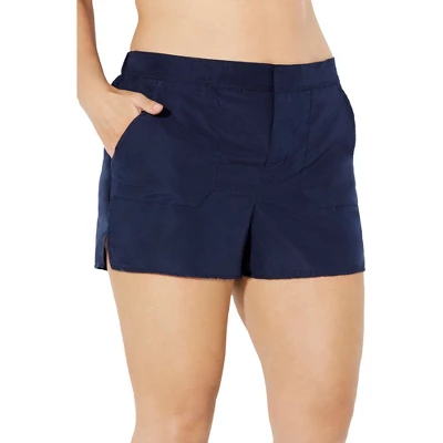 Swimsuits For All Women’s Plus Size Cargo Swim Short - Image 3