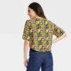 Latino Heritage Month Women's Short Sleeve Cropped T-Shirt - Olive Green Floral