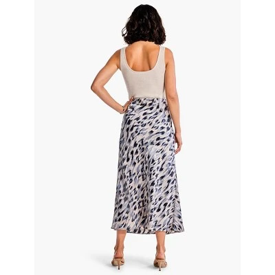 NIC + ZOE Misty Ikat Slip Skirt - Image 5