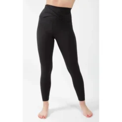 Yogalicious - Women's Lux Super High Rise Ankle Leggings With Elastic Free Criss Cross Waistband