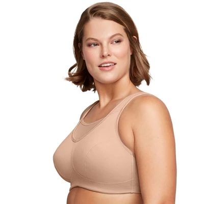 Glamorise Womens No-Bounce Camisole Sports Wirefree Bra 1066 Café - Image 2