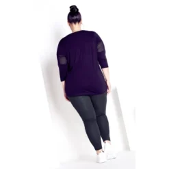 Women's Plus Size Supima® High Rise Legging Charcoal - Tall | AVENUE LEISURE
