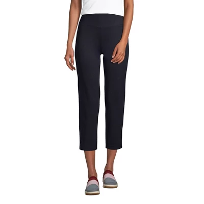 Lands' End Lands' End Women's Tall Active Crop Yoga Pants - Image 2