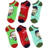 National Lampoon Christmas Vacation Adult Merry Clarksmas 5-Pack No-Show Socks Multicoloured