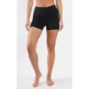 Yogalicious Womens Lux Polygiene Tribeca High Waist 3 1/2" Short With Side Pockets