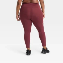 Women's Plus Size Sculpt Ultra High-Rise 7/8 Run Leggings - All In Motion™ Garnet Red 4X