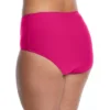 Birdsong Women's Plus Size Hibiscus Basic Bikini Bottom - S40160P-HIBI