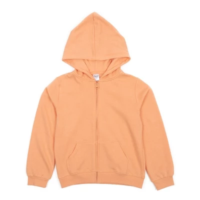 Leveret Kids Zipper Boho Solid Color Sweat Hoodie - Image 4
