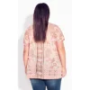 Women's Plus Size Tiarne Necklace Top - Blush | EVANS