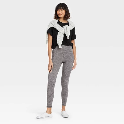 Women's High Waisted Stash Pocket Leggings - A New Day™ - Image 2